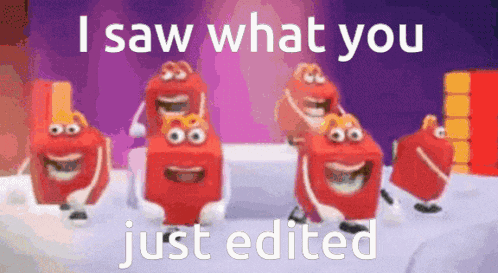 a group of mcdonald 's happy meal characters are dancing in a video that says " i saw what you just edited "