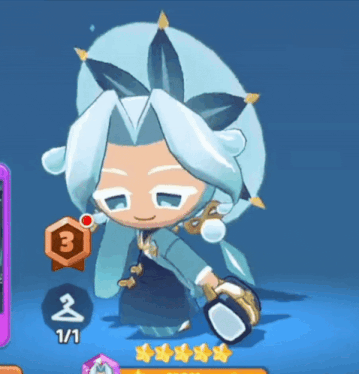 a cartoon character with a badge that says 3 on it
