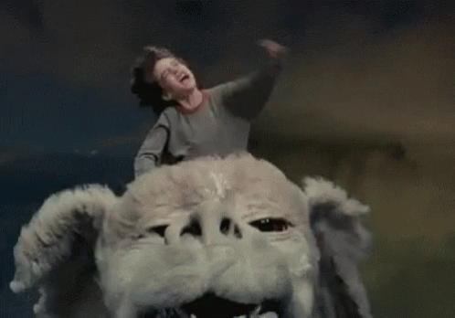 The Never Ending Story Falcore GIF - The Never Ending Story Falcore Luck Dragon GIFs