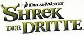 a logo for shrek der dritte by dreamworks