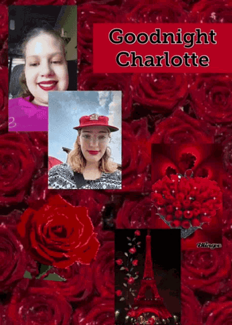 a collage of pictures with the words goodnight charlotte