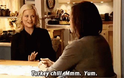Parks And Rec Leslie Knope GIF - Parks And Rec Leslie Knope Turkey Chili GIFs