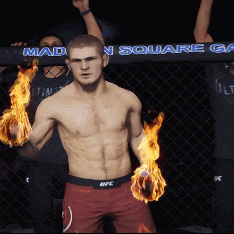 You Are On Fire Khabib Time GIF - You Are On Fire Khabib Time Ea Sports GIFs