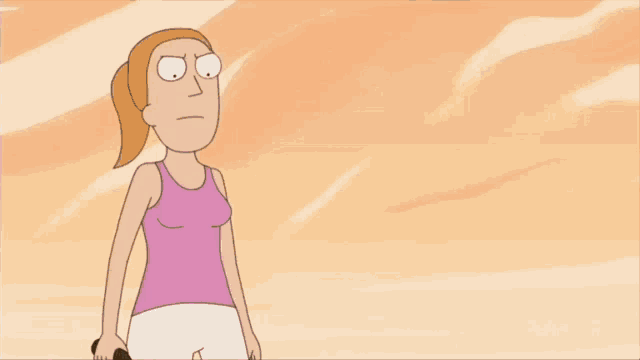 a cartoon of a woman with the words but not because you told me to
