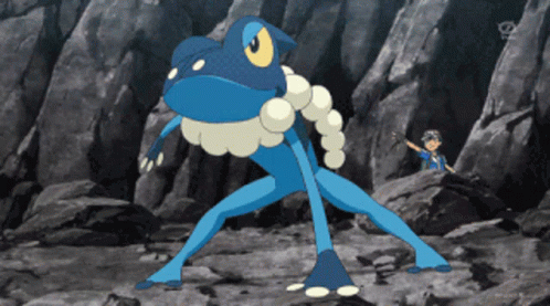 Frogadier Water Pulse GIF - Frogadier Water Pulse Pokemon GIFs