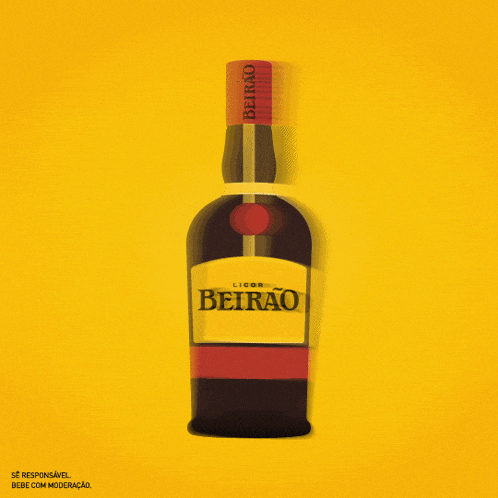 a yellow background with a bottle of beer and the words não sejas careta