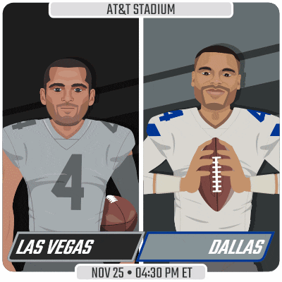an advertisement for a football game at at & t stadium