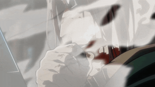 a close up of a person 's face with blood coming out of it