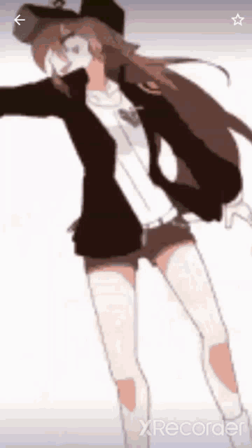 a drawing of a girl with a mask on her face .