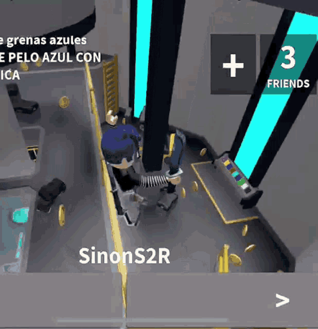 a screen shot of a video game with the name simons2r