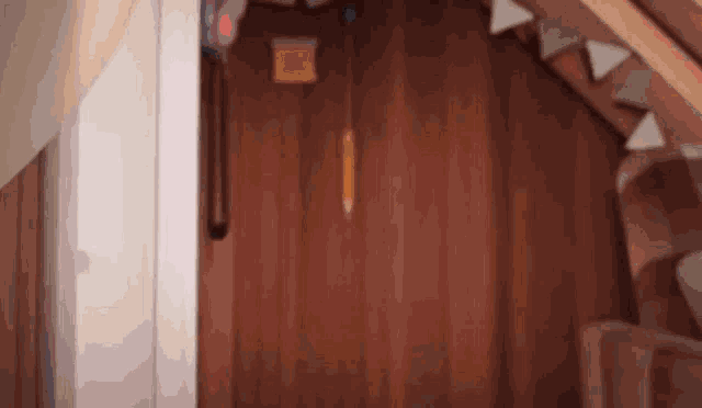 a drawing of a wooden door with a pencil on it
