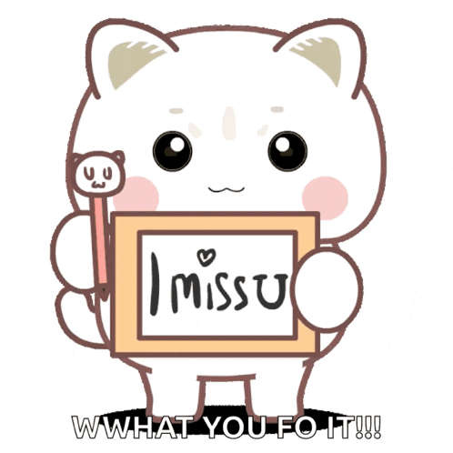 a cartoon cat is holding a pencil and a sign that says " what you do it "