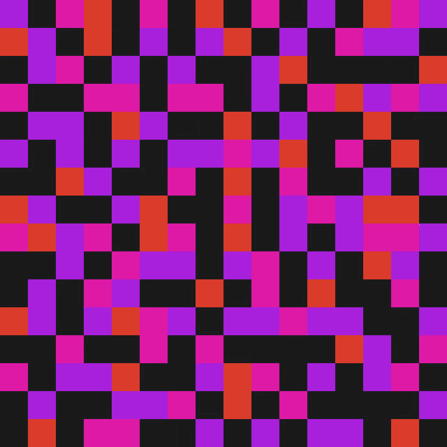 a seamless pattern of green and blue squares with a black border