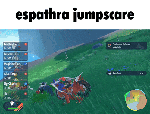a video game called espathra jumpscare is being played on a computer