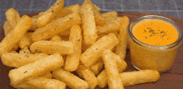 French Fries Cheddar Sauce GIF - French Fries Fries Cheddar Sauce GIFs