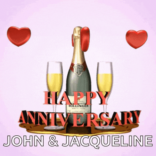 a bottle of bollinger champagne sits on a tray next to two glasses