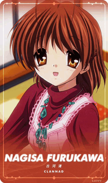 a picture of a girl with the name nagisa furukawa