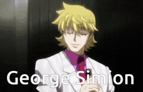george simion is the name of the man in the white suit