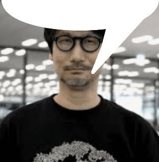 Hideo Kojima Speech Buble GIF