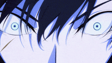 a close up of a person 's eyes with a circle in the center