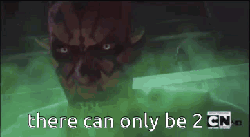 There Can Only Be 2 Rule If Sith GIF - There Can Only Be 2 Rule If Sith The First And Only Rule GIFs