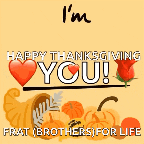 a poster that says " i 'm thankful happy thanksgiving you "