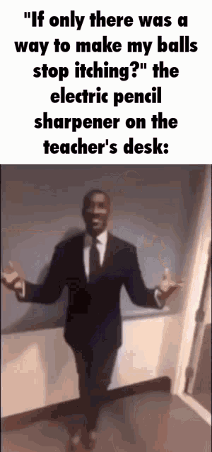 a man in a suit and tie is standing in front of a white board .
