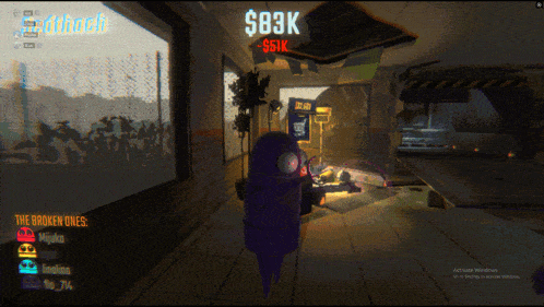 a screen shot of a video game that says $ 83k on the ceiling