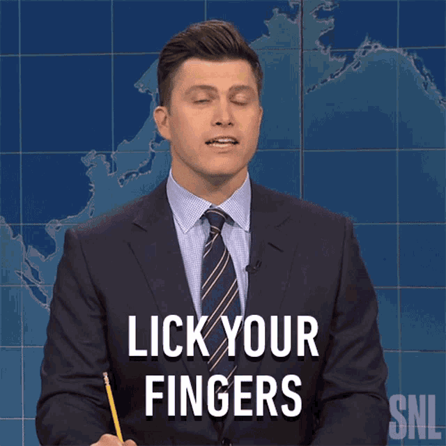 Lick Your Fingers Saturday Night Live GIF