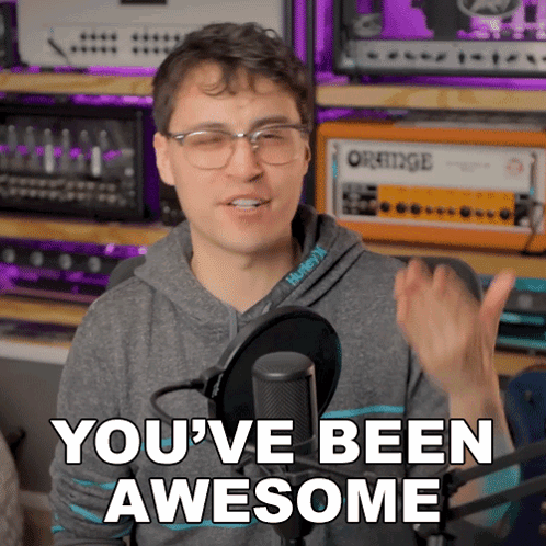 Youve Been Awesome Hunter Engel GIF - Youve Been Awesome Hunter Engel Agufish GIFs