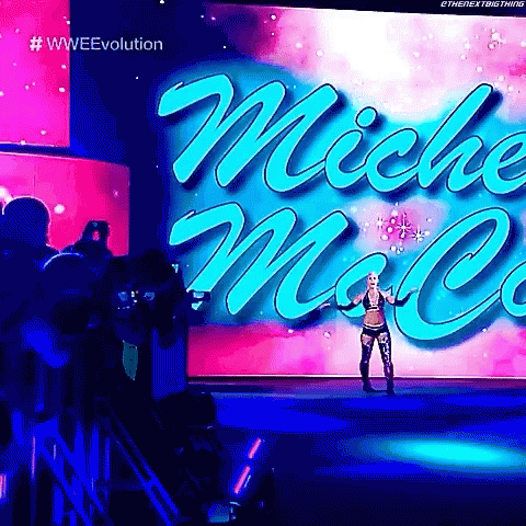 Michelle Mc Cool Entrance GIF - Michelle Mc Cool Entrance Wwe GIFs