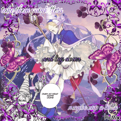 a picture with purple flowers and the words take them pink killers
