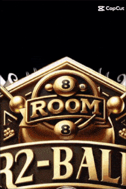 a sign that says room 8 32 ball