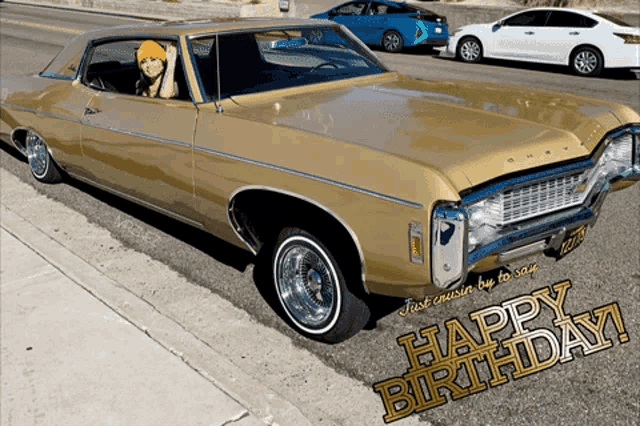 a greeting card that says happy birthday