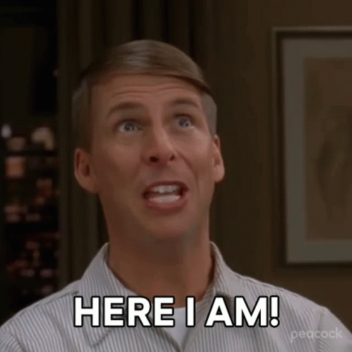 Here I Am Kenneth Parcell GIF - Here I Am Kenneth Parcell 30rock GIFs