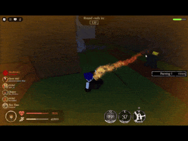 a screenshot of a video game where a round ends in e97