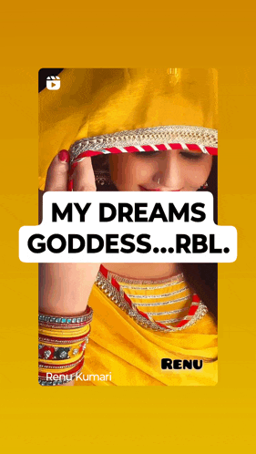 a picture of a woman with the words " my dreams goddess rbl "