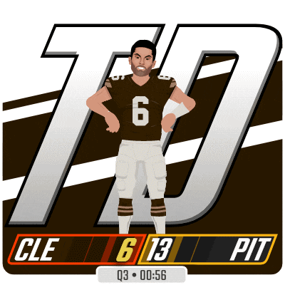 an illustration of a football player with the number 6 on his shirt