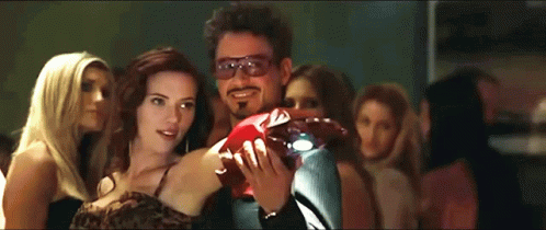 Scarlett Johansson Robert Downey Jr GIF - Scarlett Johansson Robert Downey Jr Shoot GIFs