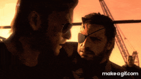 two men looking at each other with makeagif.com written in the corner