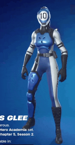 a person in a blue and white outfit is holding a knife and a heart .