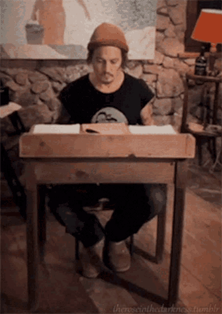 Johnny Depp Table GIF - Johnny Depp Table Checking Something GIFs