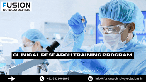an ad for fusion technology solutions shows a scientist holding a pipette