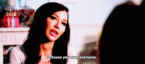 Glee Santana Lopez GIF - Glee Santana Lopez I Choose You Over Everyone GIFs