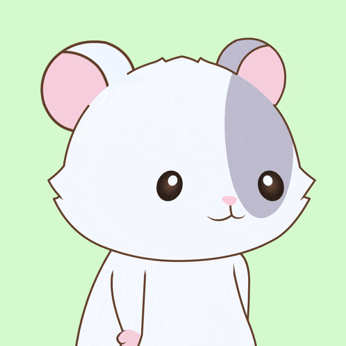 a hamster holding a sign that says higherio