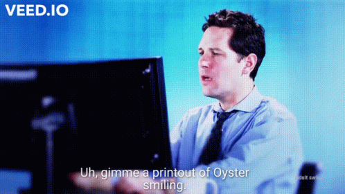 Paul Rudd Oyster Smiling GIF - Paul Rudd Oyster Smiling Tim And Eric GIFs