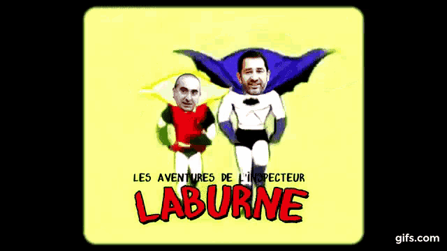a poster for les aventures de l' instructeur laburine