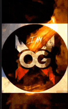 a picture of a logo that says i am og on it