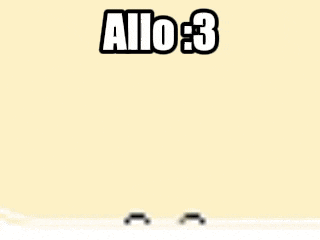 a cartoon character is standing in front of a green house with the words `` allo 3 '' written on it .