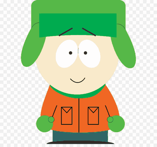 a cartoon character with a green hat and an orange jacket has two envelopes in his pockets